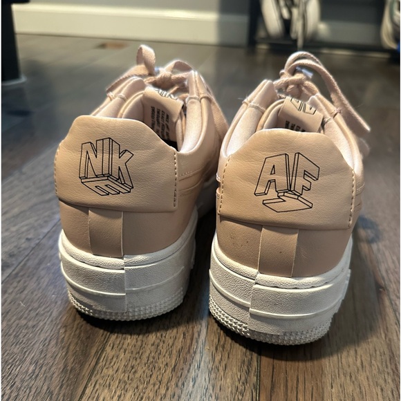 Nike Air Force One Shadow Nude Blush Size 8.5 - Picture 2 of 5